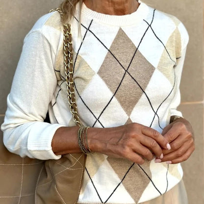 Herr Tröja Avslappnad Crew Neck 100% Akryl 5