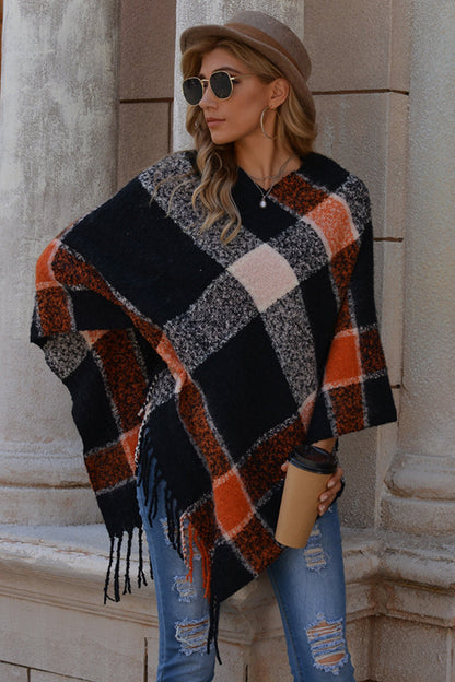 Dam Tröja Asymmetrisk V-hals Ärmlös Polyester med Tofsar-6