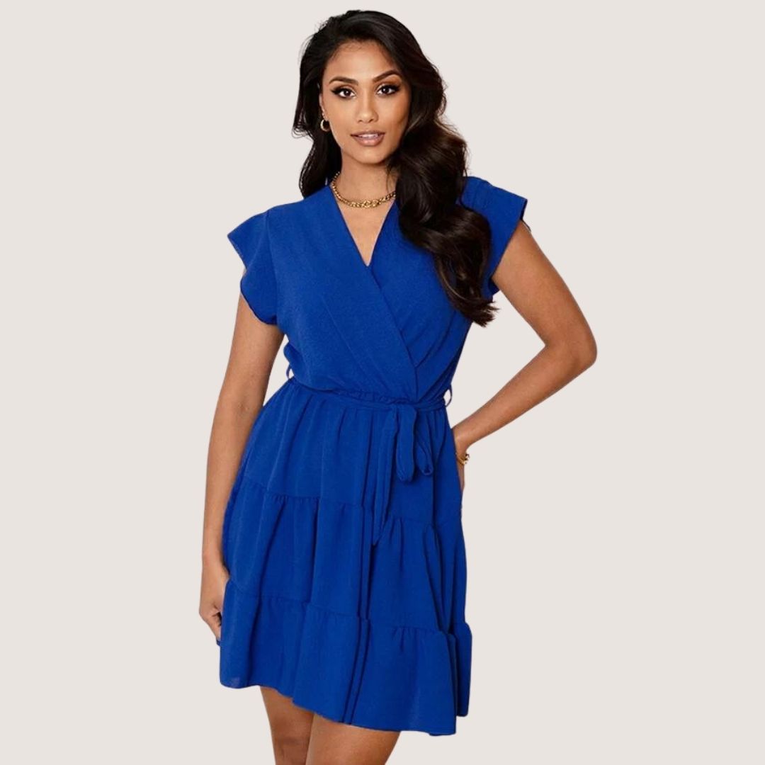 Kvinna Klänning Tidlös Elegans Polyester-6