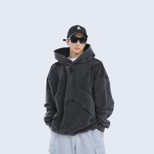 Dam Hoodie Minimalistisk Design 100% Bomull-1