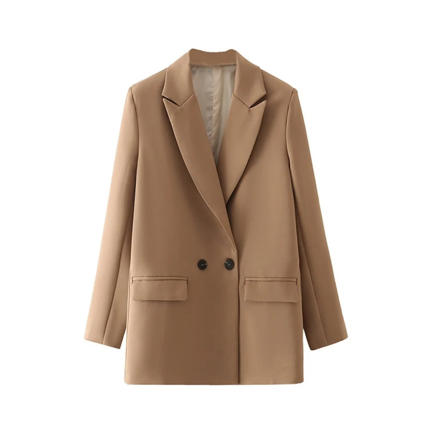 Variant image for Dam Blazer Två-Radig Vintage Stil Polyester Smal Silhuett-28