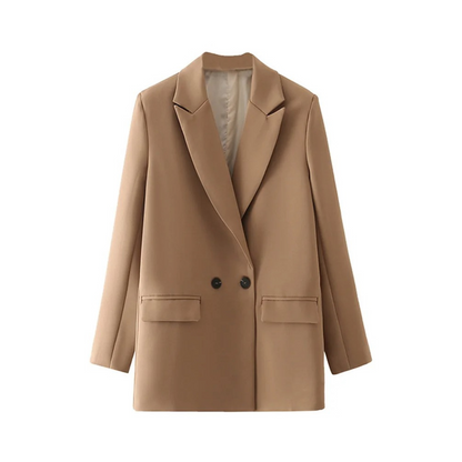 Variant image for Dam Blazer Två-Radig Vintage Stil Polyester Smal Silhuett-28