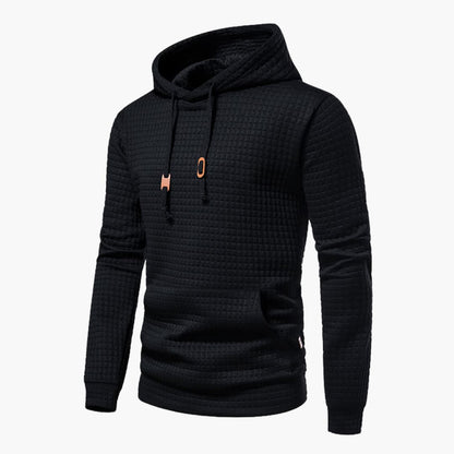 Lång Hoodie Dam med Huva och Karomönster i 100% Bomull - Avslappnad Passform för Kyliga Dagar 7