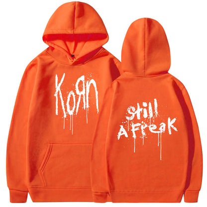 Variant image for Hoodie Herr Retro Band Design Polyester Avslappnad Passform-50