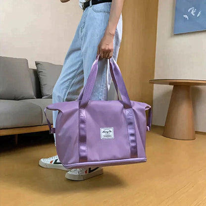 Kvinnors Fällbar Resväska Vattentät Oxford Multifunktionell-6