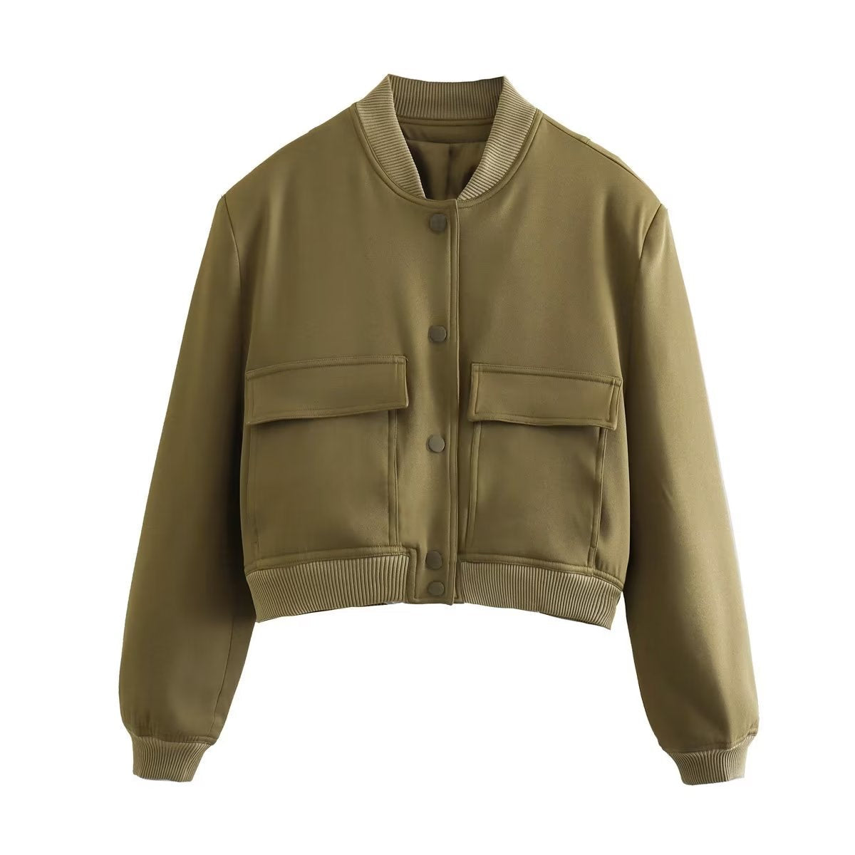 Variant image for Damen-Jacke, kurz, casual, Bombarjacka Stil, hochwertig, Stoff-13