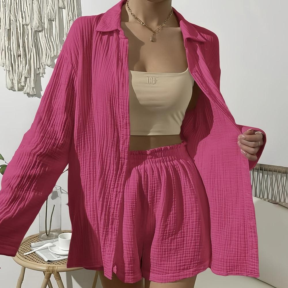 Variant image for Kvinnors Långärmad Skjorta Avslappnad Bomull-21