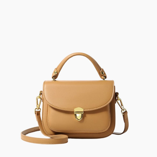 Vegane Damen Crossbody Tasche aus Leder mit Justierbarer Bärrem – Schwarz, Kompakt und Praktisch für Smartphones und Kosmetik 1