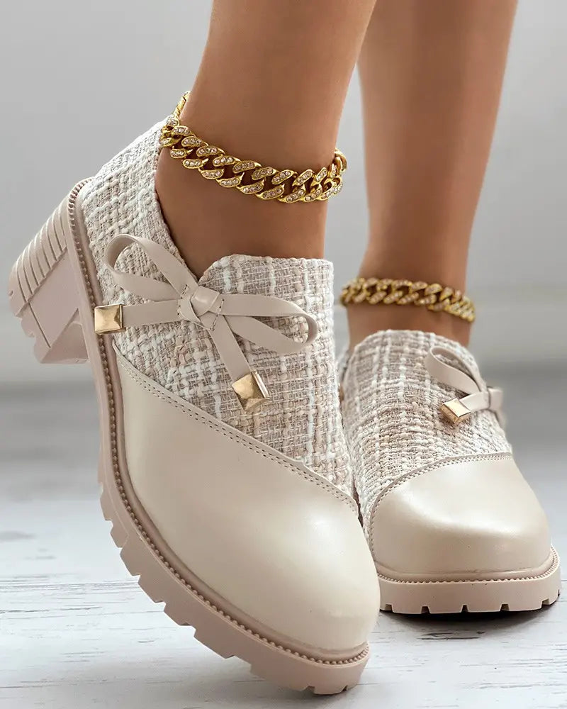 Dam Högklackade Skor Trendig Design Syntetmaterial-4