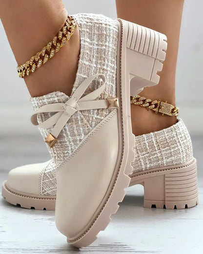 Dam Högklackade Skor Trendig Design Syntetmaterial-1