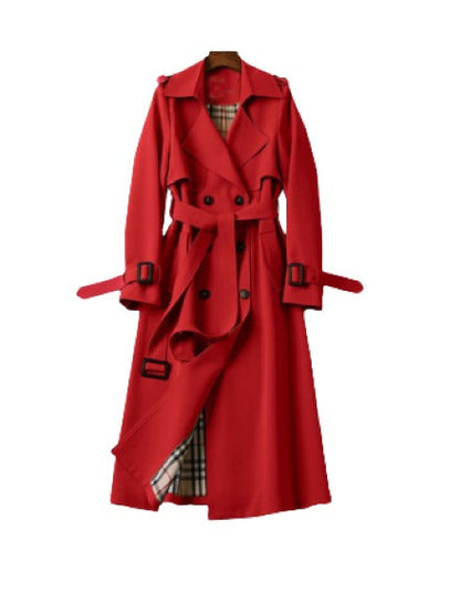 Kvinno Kappa Lång Klassisk Design Polyester Ull 12