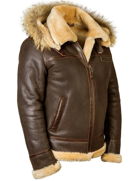 Dam Skinnjacka Elegant Varm Skinn-1