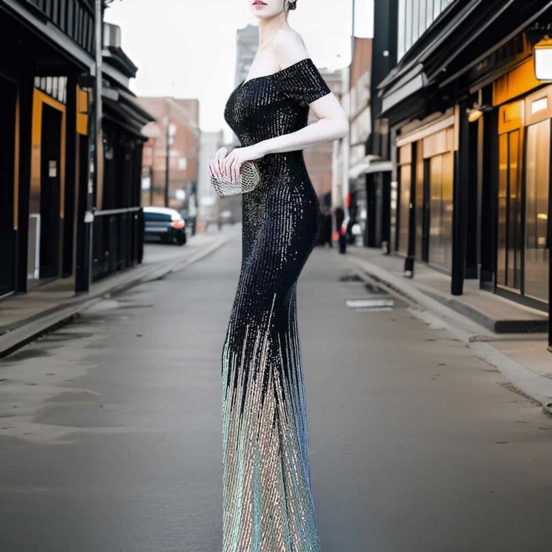 Variant image for Kvinnors Aftonklänning Axelfri Förstklassigt Material Elegant Design-6