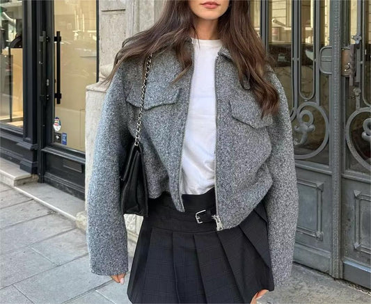 Kvinna Kort Dunjacka Modern Stil Hållbart Material-1