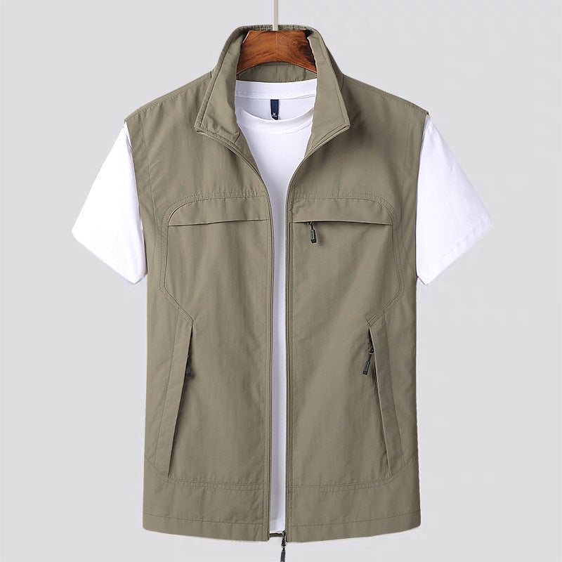 Herren Utomhusväst Funktionell Design Hållbart Polyester-4