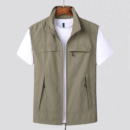Herren Utomhusväst Funktionell Design Hållbart Polyester-4