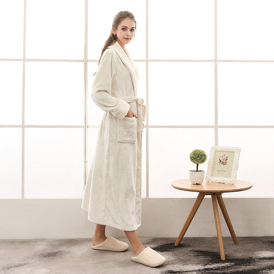 Unisex Badrock Flanell Loose Fit Korallvelour-1