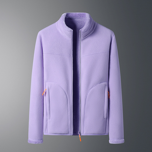 Herren-Fleecejacke, lange Ärmel, hochwertiger Fleece, mit Reißverschlusstaschen 1