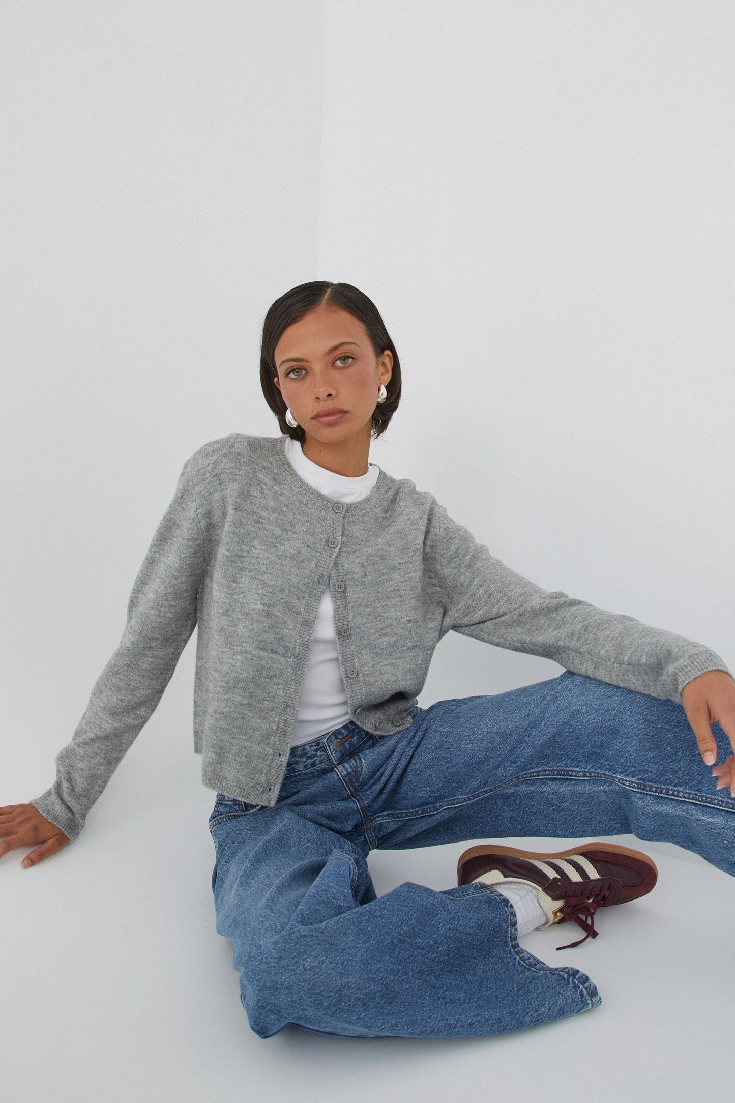 Kvinnlig Kofta Färgglad Mjuk Tygblandning 5