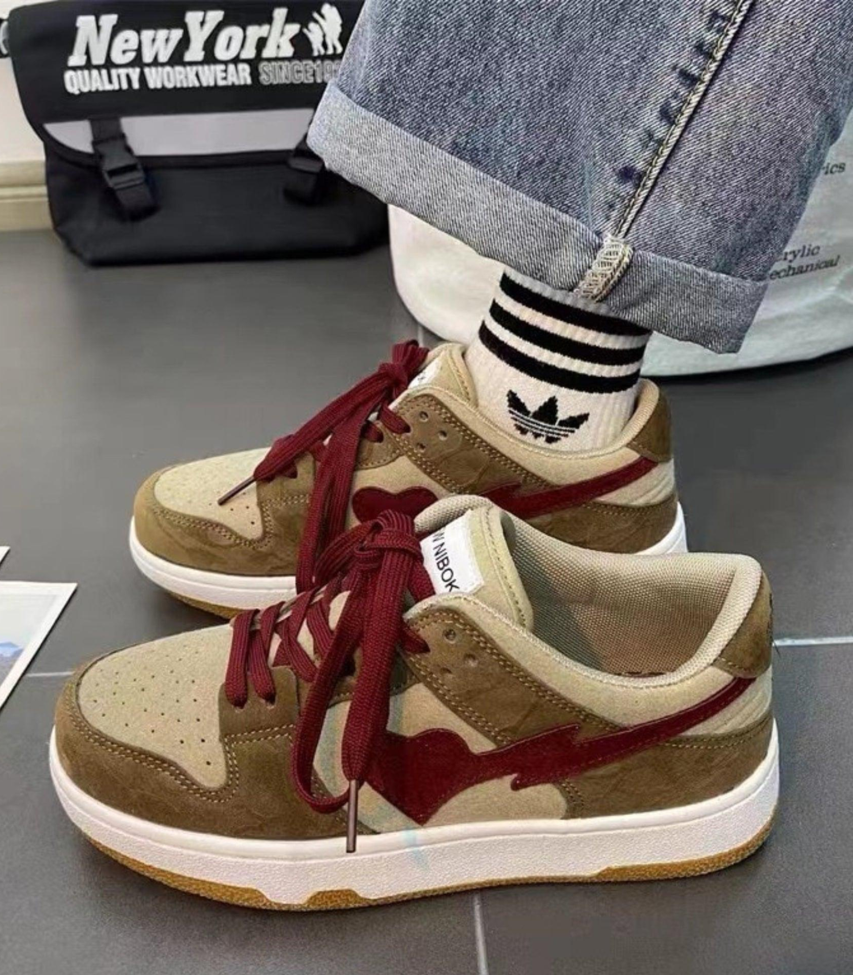 Variant image for Kvinnors Snörskor Graffiti Design Urban Syntetmaterial-31