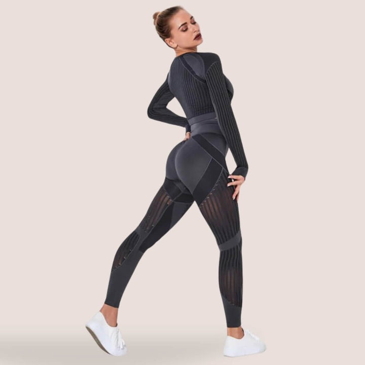 Kvinnors Leggings Anti-Cellulite Flexibelt Material 9