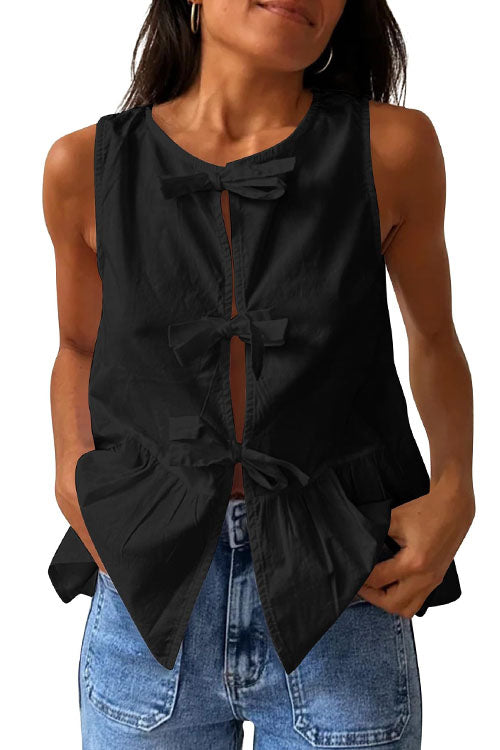 Variant image for Dam Ärmlös Topp Loop Framsida Bomull och Linne-16