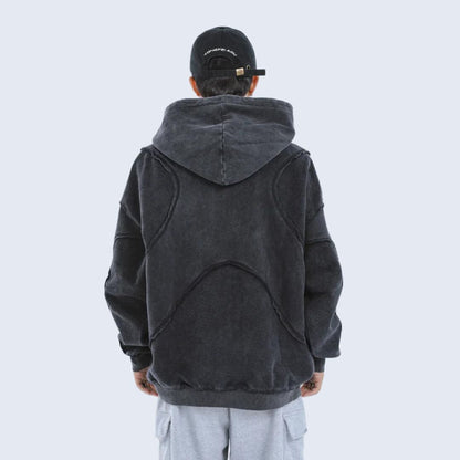 Dam Hoodie Minimalistisk Design 100% Bomull-4