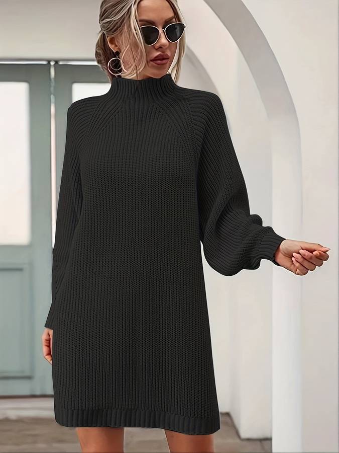 Variant image for Kvinnors Turtleneck Tröja Stort Format Mjuk Bomull-1