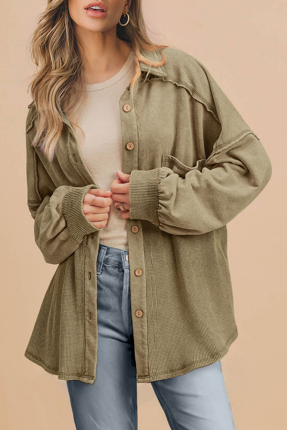 Damjacka Oversized Waffle Patchwork 100% Polyester-3
