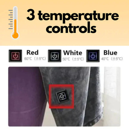 Dam Fleecefilt Med Temperaturkontroll Mjuk Fluffig Design-4