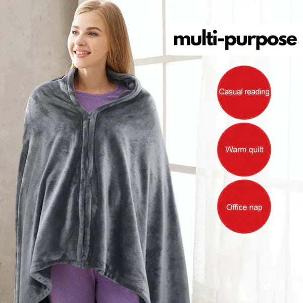 Dam Fleecefilt Med Temperaturkontroll Mjuk Fluffig Design-5
