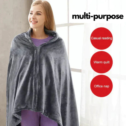 Dam Fleecefilt Med Temperaturkontroll Mjuk Fluffig Design-5
