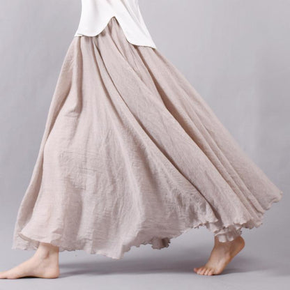 Variant image for Dam Maxikjol Boho Hög Midja Luftig Polyester-17