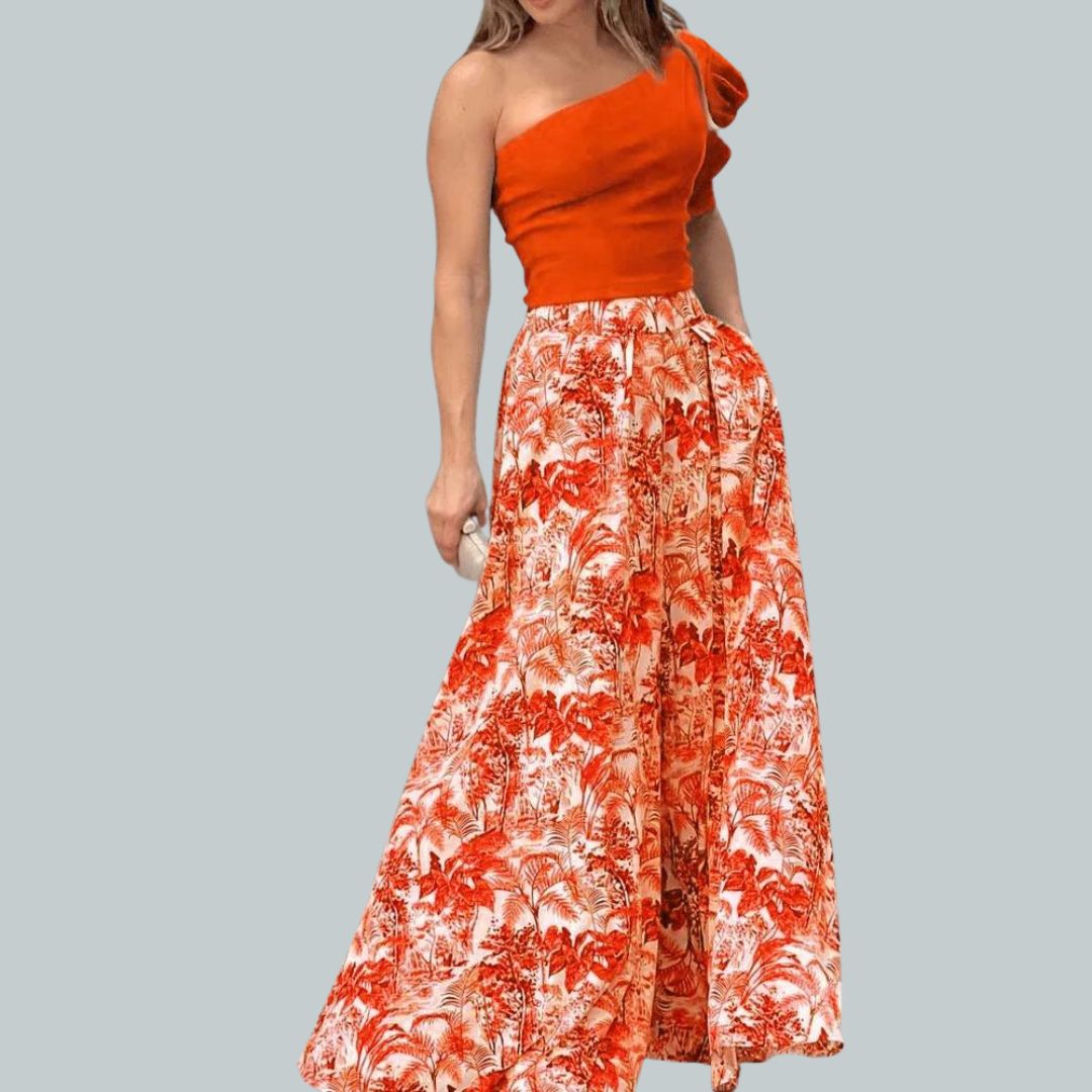 Dam Byxor Axel Design Puffiga Ärmar Polyester-4