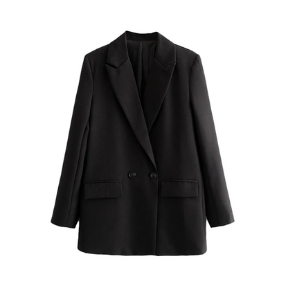 Variant image for Dam Blazer Två-Radig Vintage Stil Polyester Smal Silhuett-34