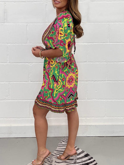 Dam Jumpsuit Avslappnad Stil Lätt Tyg-2