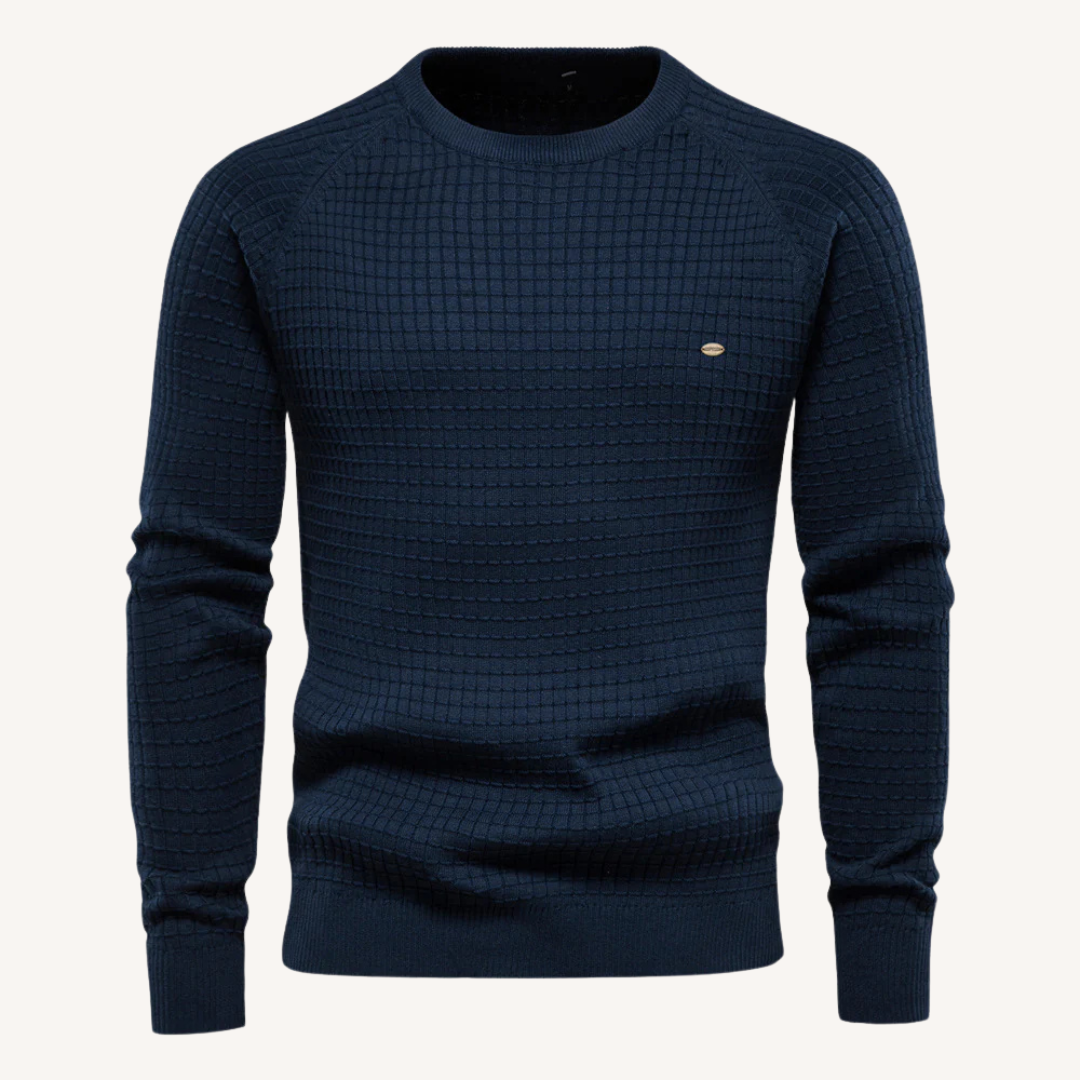 Variant image for Herrpullover Slim Fit Tidlös Premium Bomull-16