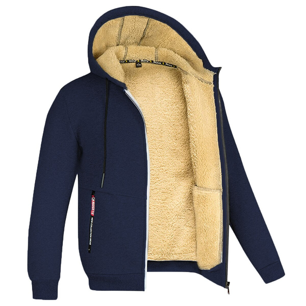 Herrjacka Vinter Mjuk Polyester Modern Design 12