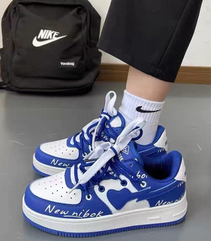 Kvinnors Snörskor Graffiti Design Urban Syntetmaterial-4