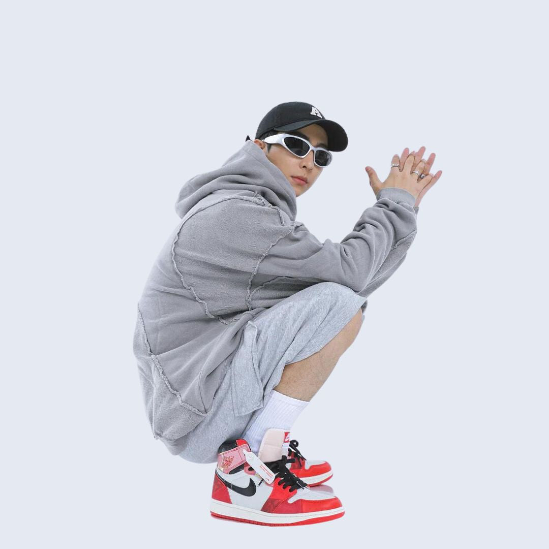 Dam Hoodie Minimalistisk Design 100% Bomull-6