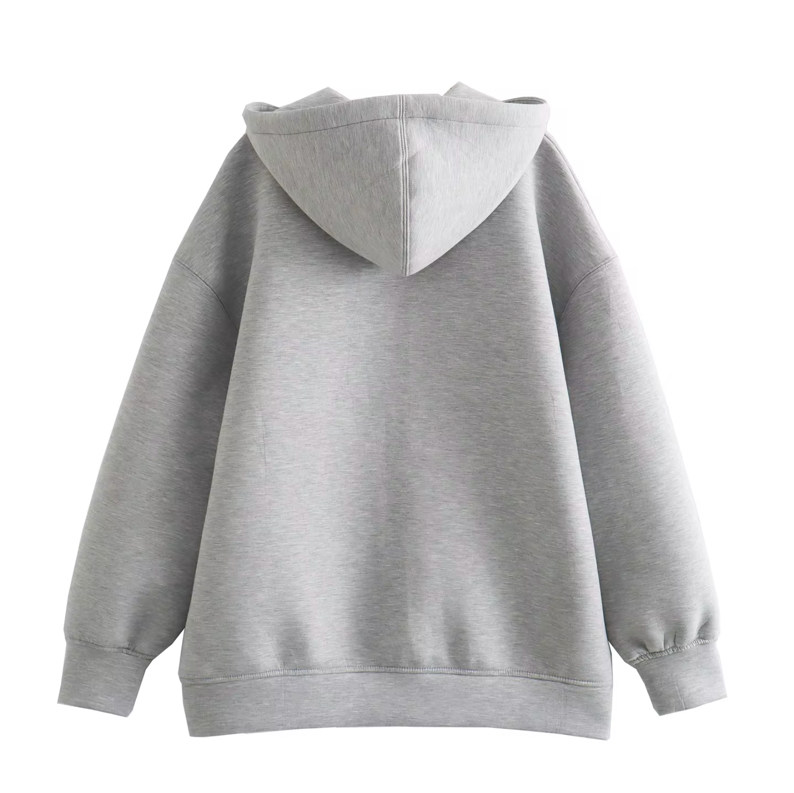 Damjacka Oversized med Huva i Bomull-2