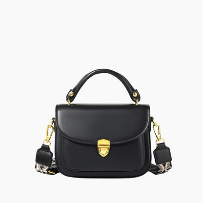 Vegane Damen Crossbody Tasche aus Leder mit Justierbarer Bärrem – Schwarz, Kompakt und Praktisch für Smartphones und Kosmetik 8