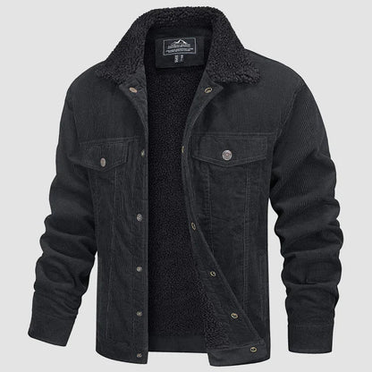 Herrjacka Corduroy Modern Stil Hållbart Material-2