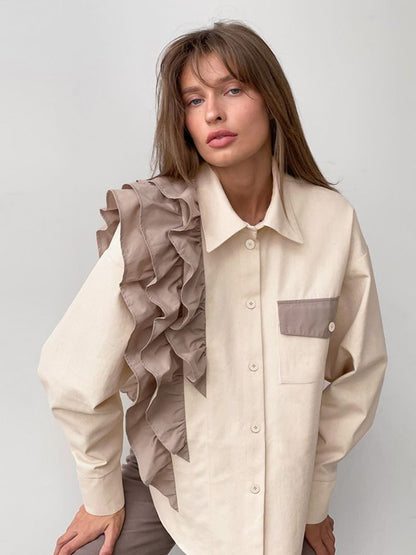 Dam Lång Kofta Löst Snitt 95% Bomull 3