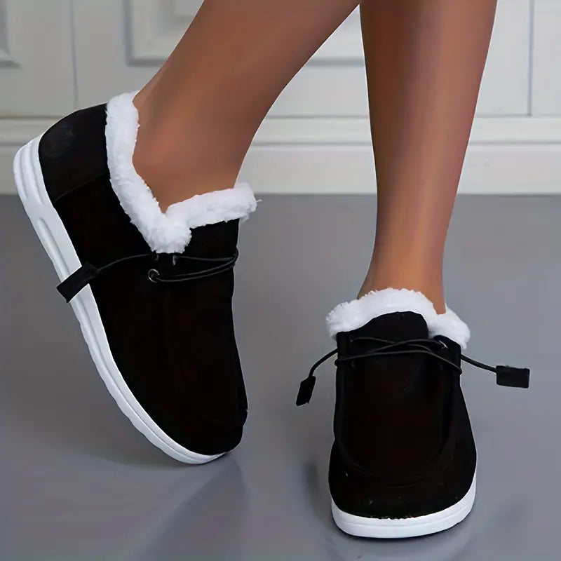 Dam Tofflor Plysch Icke-Glidande Sula för Inomhus och Utomhusbruk-3