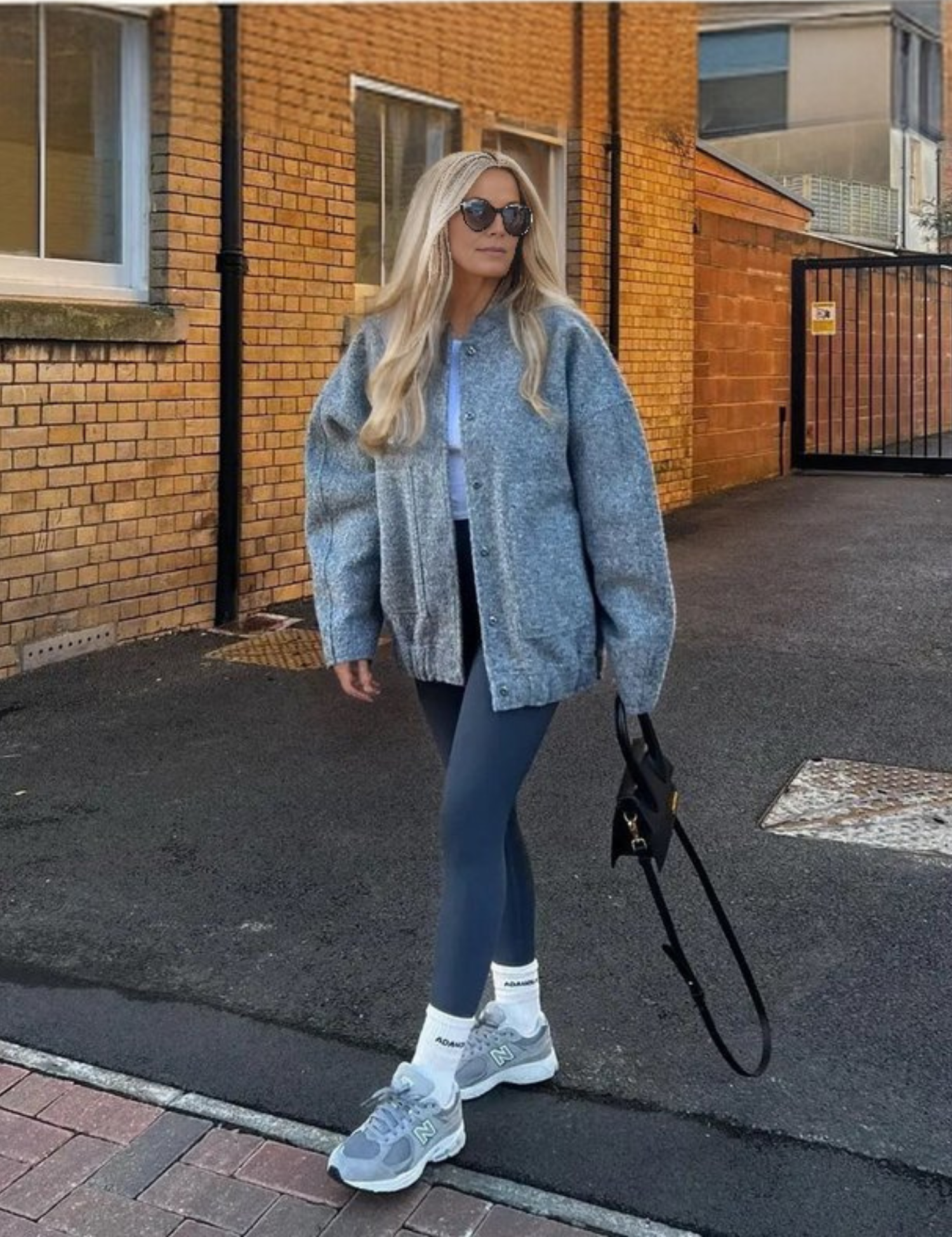 Kvinnors Överdimensionerad Jacka Ulllook Kort Snitt 2
