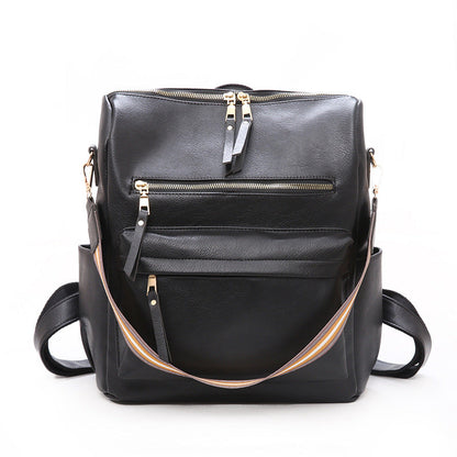 Dam Ryggsäck Retro Brittisk Stil PU-Läder Medium-1