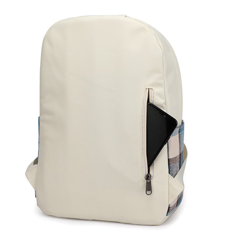 Unisex Ryggsäck Tygpåse Hållbar Bomull Med Luftkudde 20L-3