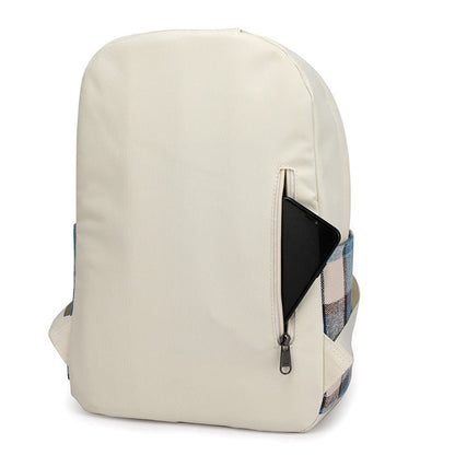 Unisex Ryggsäck Tygpåse Hållbar Bomull Med Luftkudde 20L-3