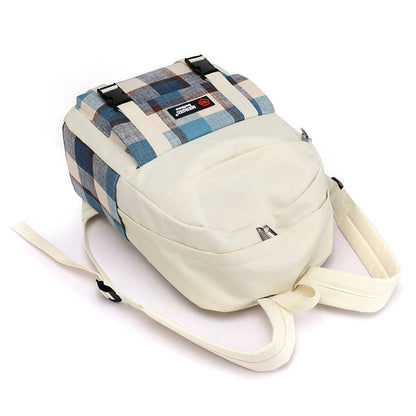 Unisex Ryggsäck Tygpåse Hållbar Bomull Med Luftkudde 20L-4
